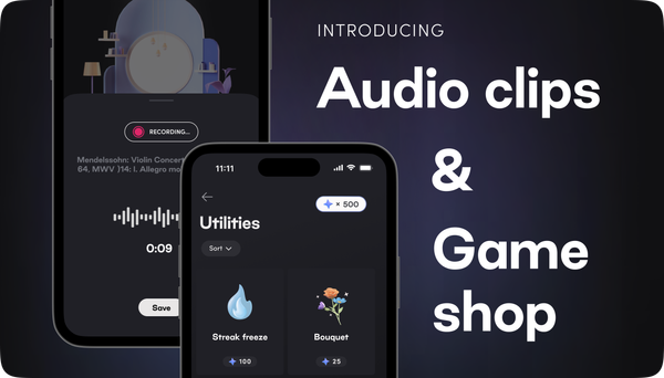 New features: Audio clips, Game shop, and new look for Studios